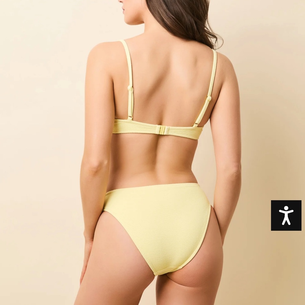 Solid & Striped Eva Bikini Cloud Terry Custard - image 5